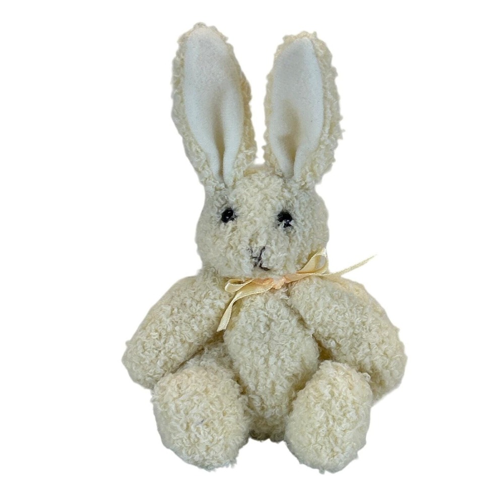 Vintage‎ Mary Meyer Plush Bunny 7" White Cream Swirl Stuffed Animal Toy
